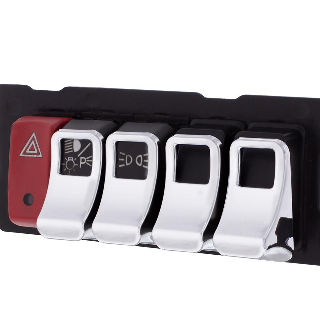 Chrome Switch Cover 3 Pack Fits Fits Kenworth 2013-2021 T680. 2013-2000 T880.