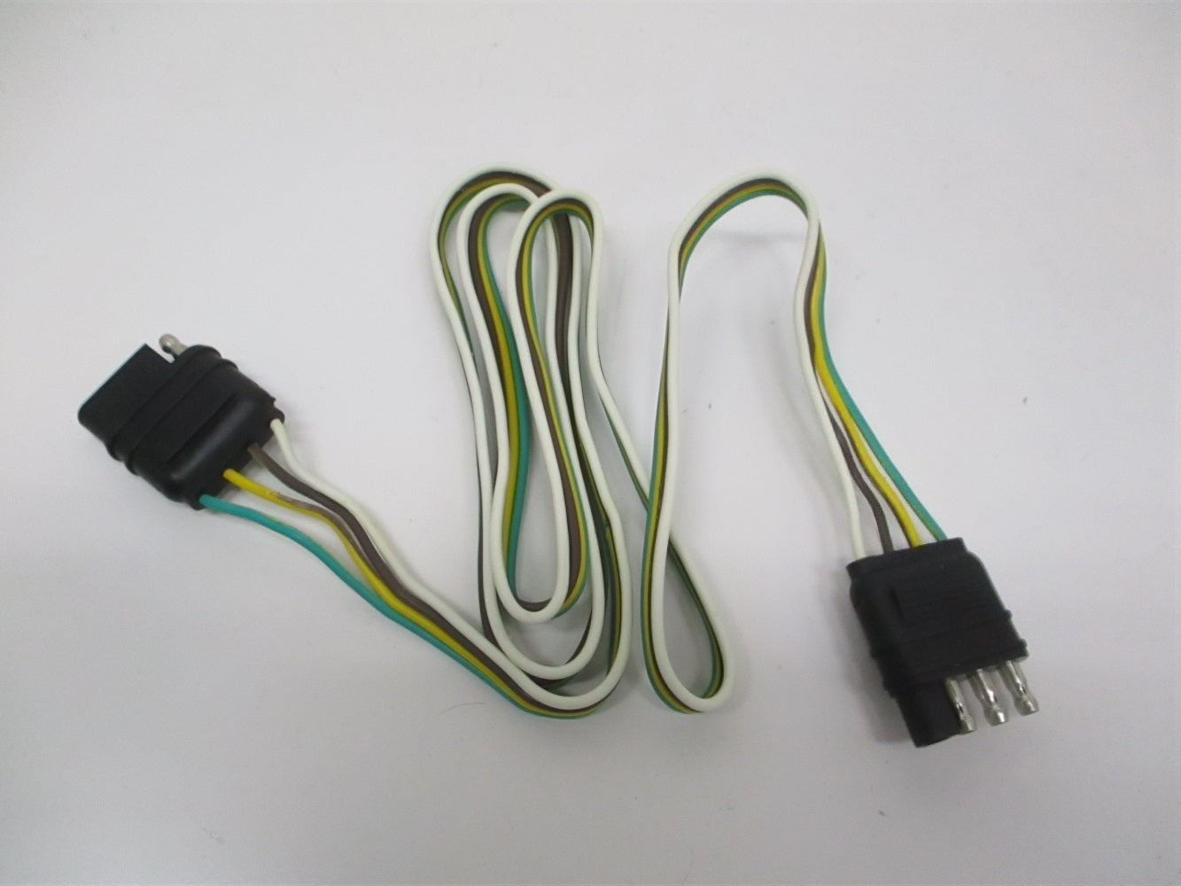 48" 4 Way Flat Plug Camper Boat Trailer Truck Car Extension Wire Harness
