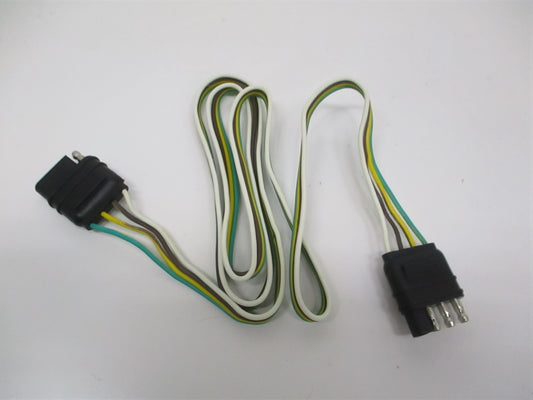 48" 4 Way Flat Plug Camper Boat Trailer Truck Car Extension Wire Harness