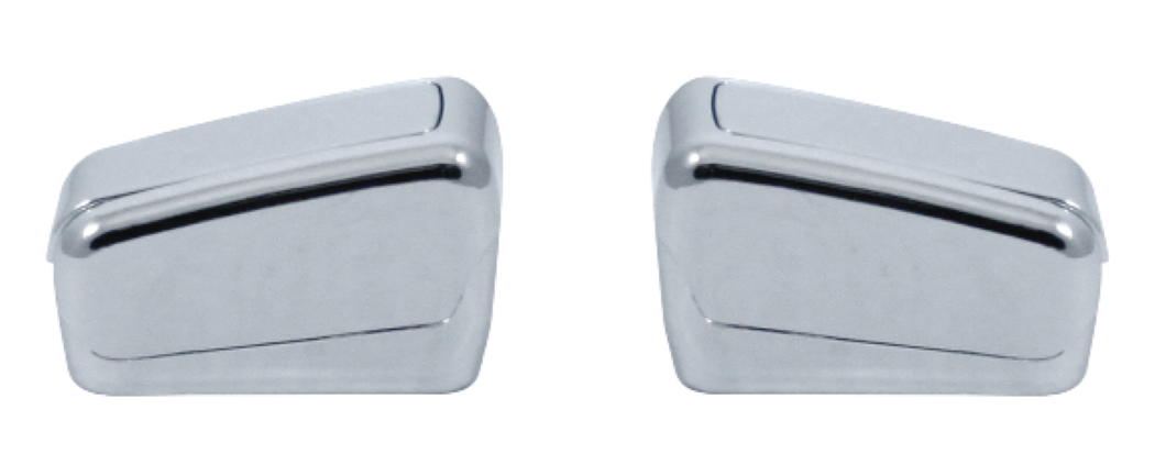One Pair of Chrome Plastic Interior Door Handle Knobs. Fits Volvo Various Models