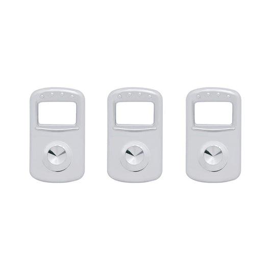 Rocker Switch Cover fits Fits Kenworth/Peterbilt Indented (Card of 3)