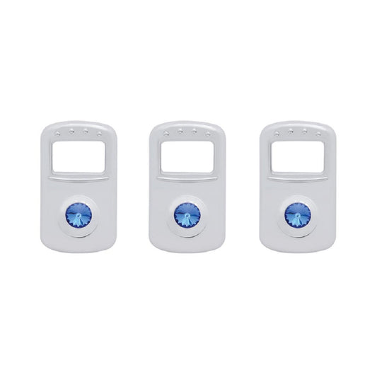 Rocker Switch Cover  Fits Kenworth/Peterbilt - Blue Diamond (Card of 3)