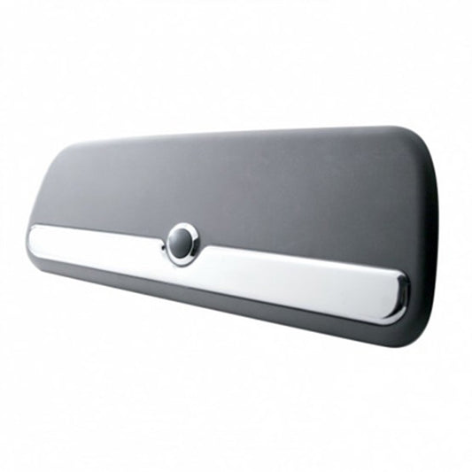 Pair of Chrome Plastic Upper Storage Door Trim. Fits Various Peterbilt  06-18