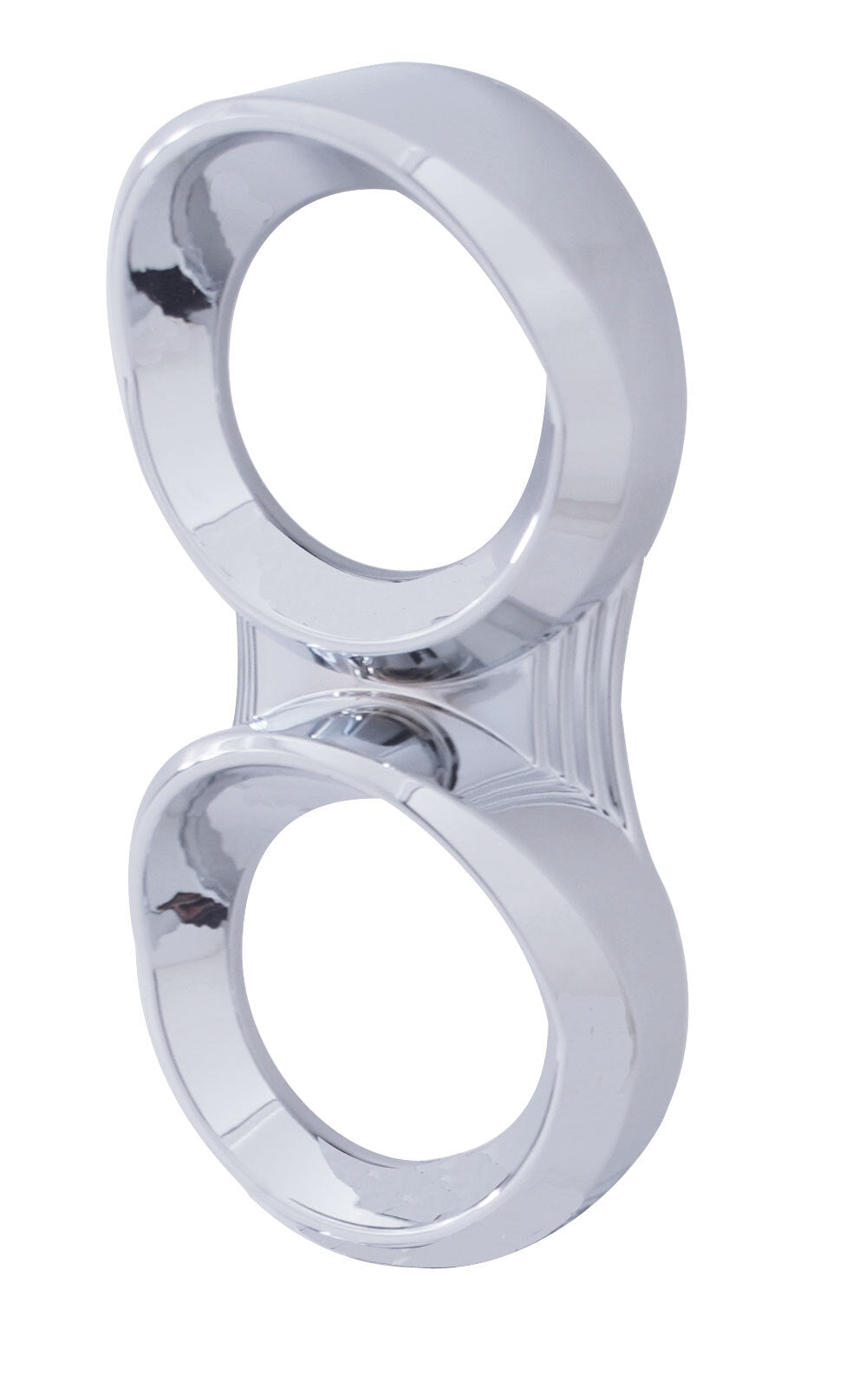 2 Gauge Chrome Cluster Bezel with Visor for Peterbilt (2005 & Older)- Vertical