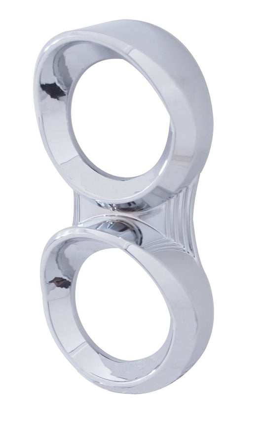 2 Gauge Chrome Cluster Bezel with Visor for Peterbilt (2005 & Older)- Vertical