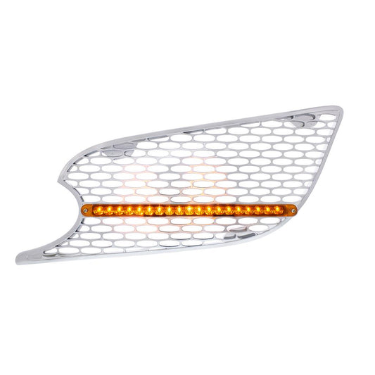 Air Intake Grille w/LED Light 2012-21 Peterbilt 579 Amber LED/Amber Lens LH&RH
