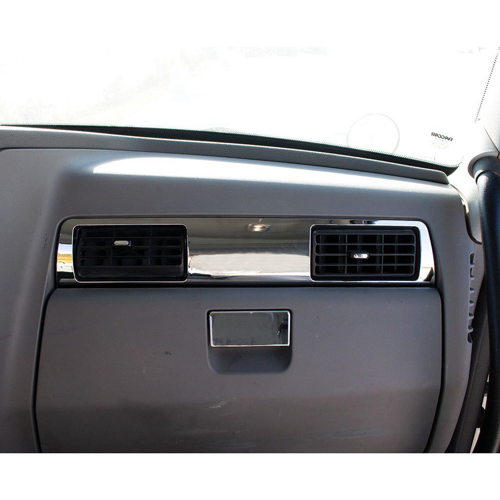 Chrome Plastic Passenger Side A/C Vent Trim. Fits 2014-2023 Fits Kenworth T680 T880
