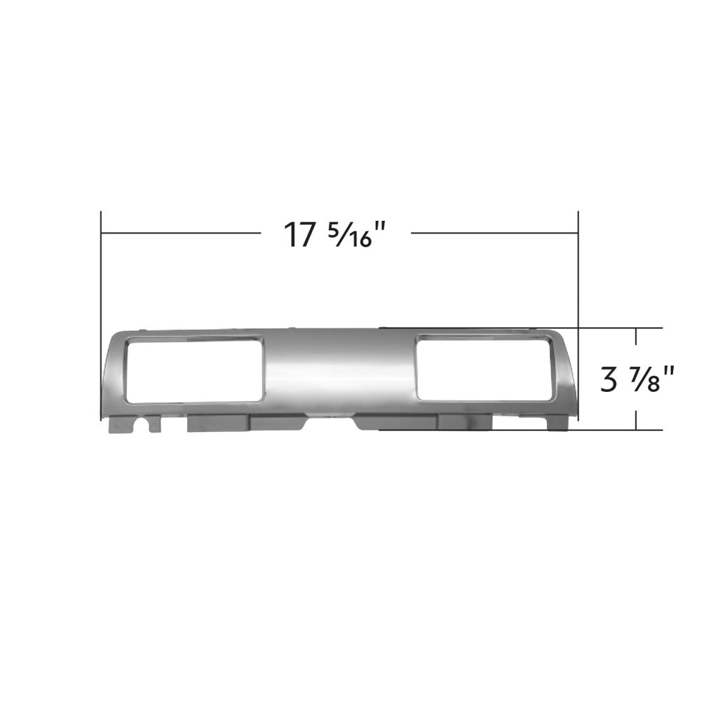 Chrome Plastic Passenger Side A/C Vent Trim. Fits 2014-2023 Fits Kenworth T680 T880
