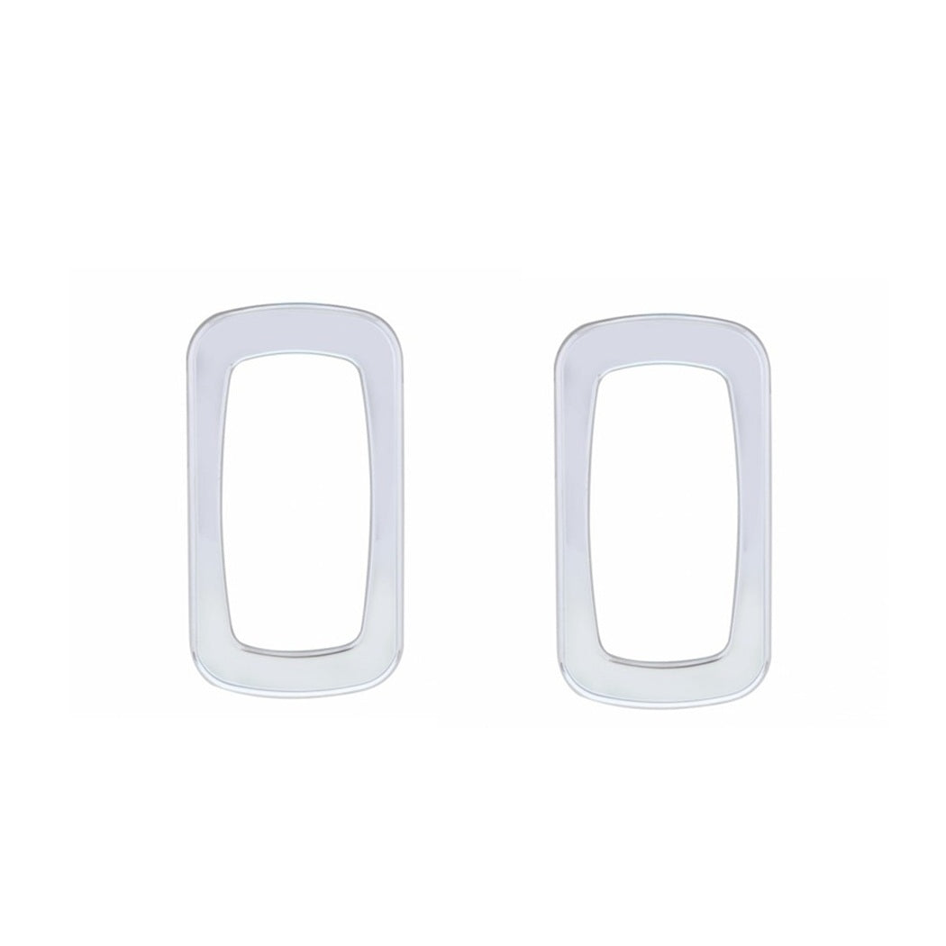 (2 Card) Chrome Plastic Rocker Switch Trim Bezel Compatible with Mack Trucks