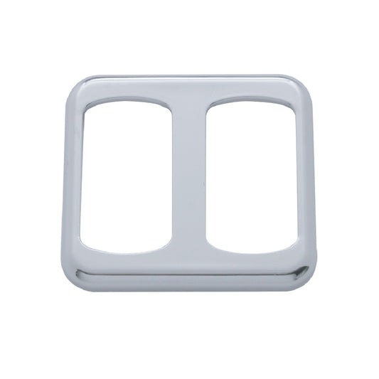 Chrome Freightliner Rocker Switch Trim - Double for Window Switch Panel
