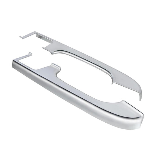 Pair of Chrome Plastic Door Armrest Covers for Freightliner Columbia Century