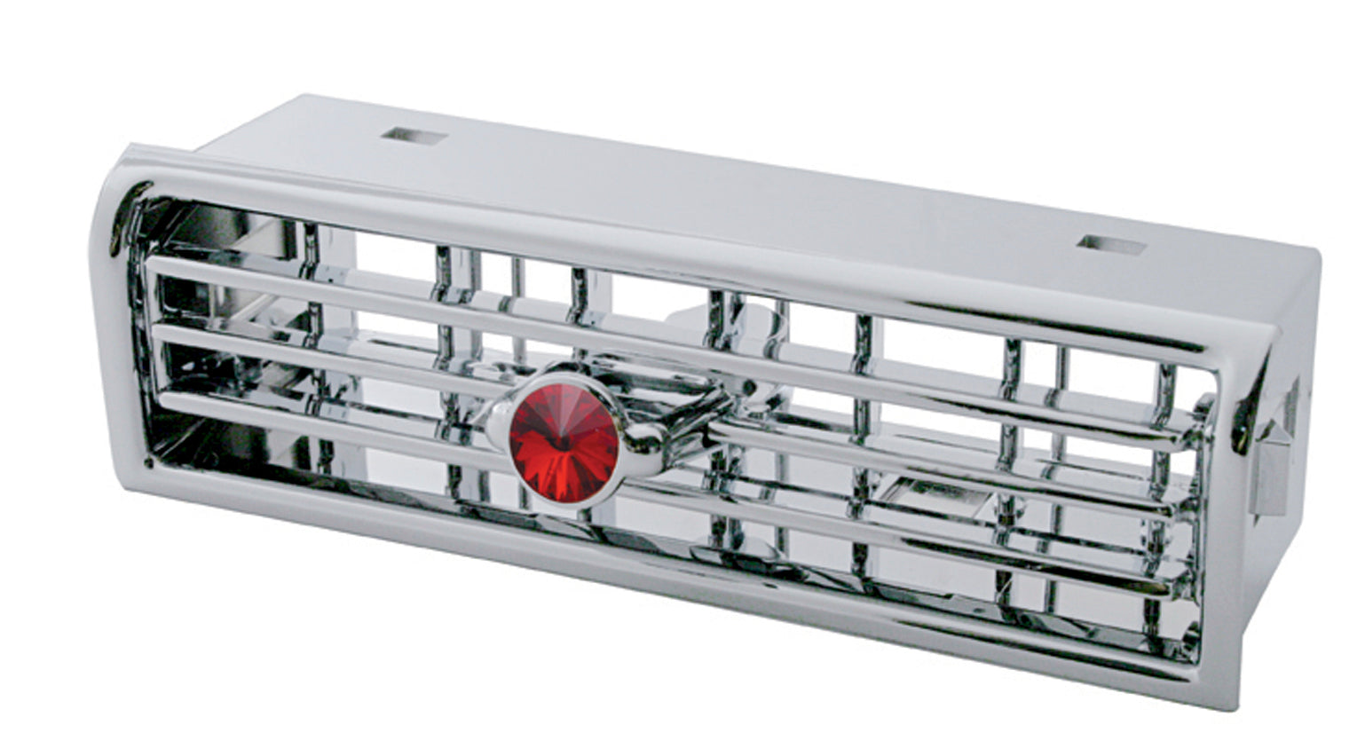 Freightliner Century Heater A/C Vent / Chrome Plastic Dash Vent Grill / Red
