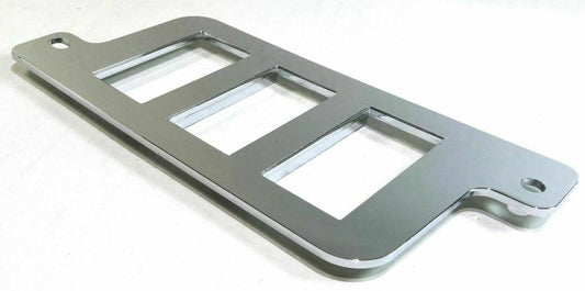 3-Opening Freightliner Lower Left Bottom Dash Chrome Plastic Switch Panel Driver