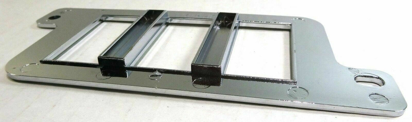 3-Opening Freightliner Lower Left Bottom Dash Chrome Plastic Switch Panel Driver
