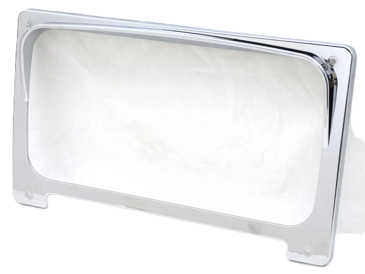 Chrome Center Gauge Cluster Cover W/Visor For Freightliner Century, Columbia, M2