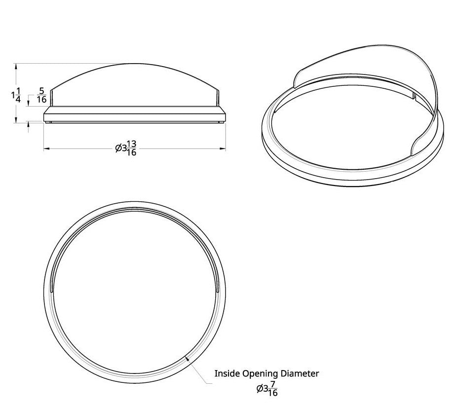 Speed/Tachometer Gauge Bezel With Visor For 2007 And Newer International