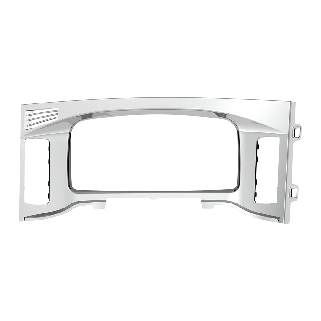 Chrome Plastic Center Dash Instrument Bezel Fits 2018-2023 Freightliner Cascadia
