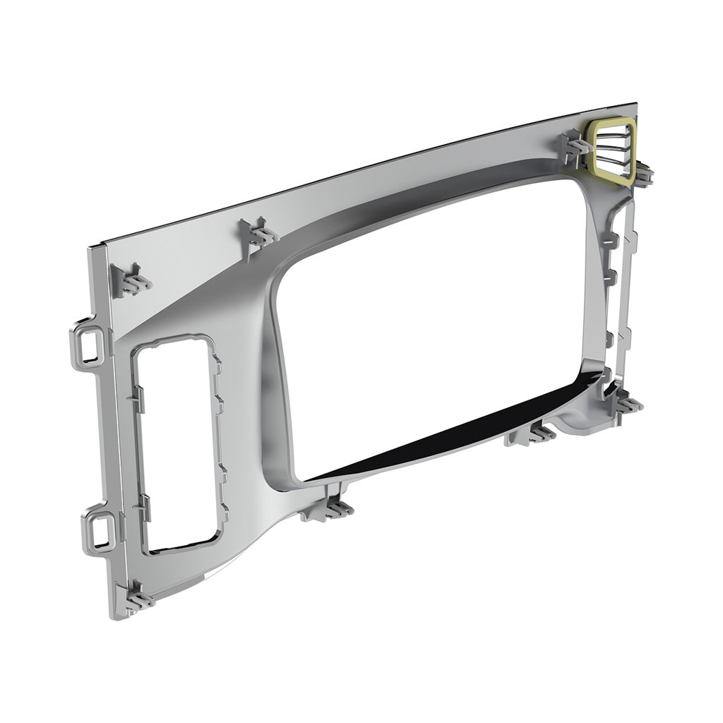 Chrome Plastic Center Dash Instrument Bezel Fits 2018-2023 Freightliner Cascadia