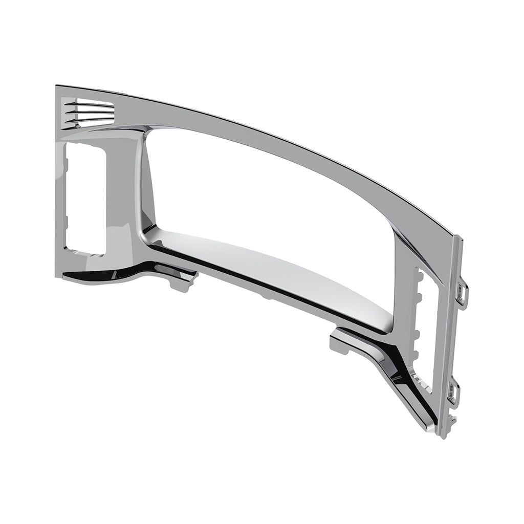 Chrome Plastic Center Dash Instrument Bezel Fits 2018-2023 Freightliner Cascadia
