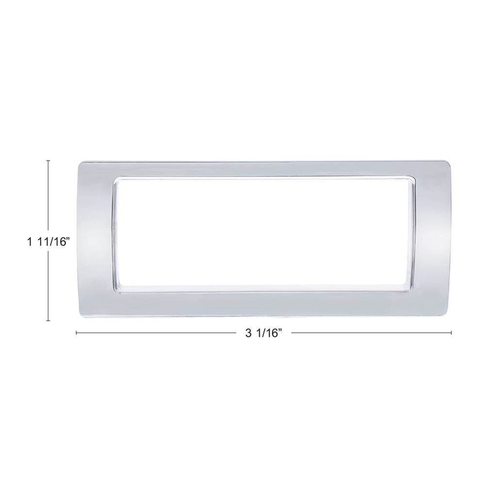Chrome Plastic Storage Pocket Trim For 2018-2023 Freightliner Cascadia