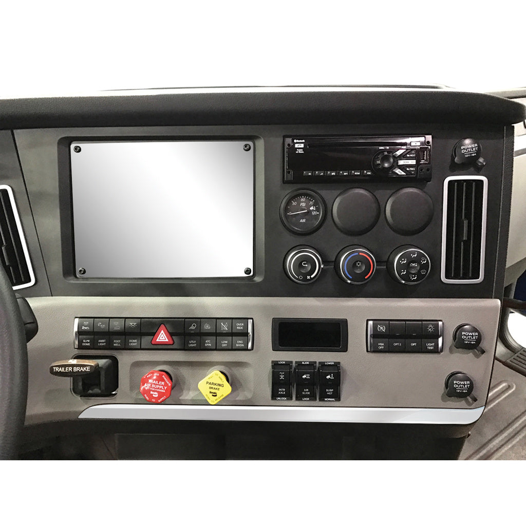 Chrome Plastic Center Dash Lower Panel Edge Trim 2018-23 Freightliner Cascadia
