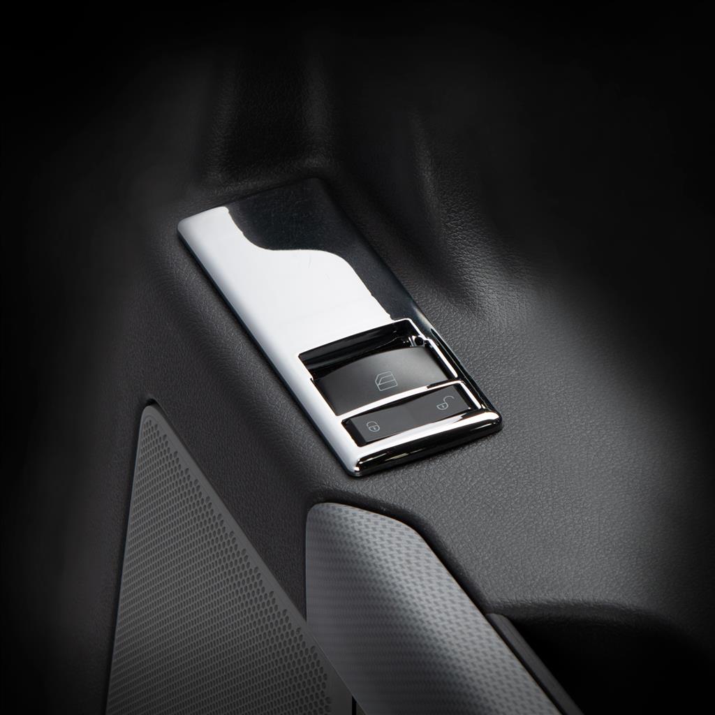 Chrome Door Switch Cover For 2018-2022 Freightliner Cascadia - Passenger