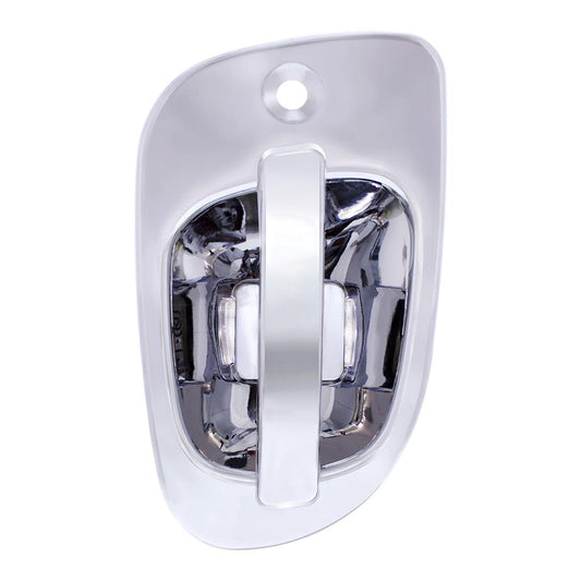 2008-17 (6) White LED Chrome Door Handle Cover Freightliner Cascadia RH LH
