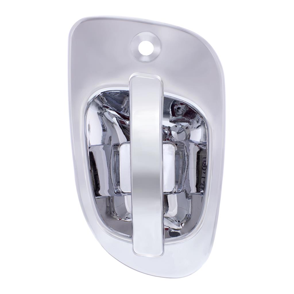 2008-17 (6) White LED Chrome Door Handle Cover Freightliner Cascadia RH LH