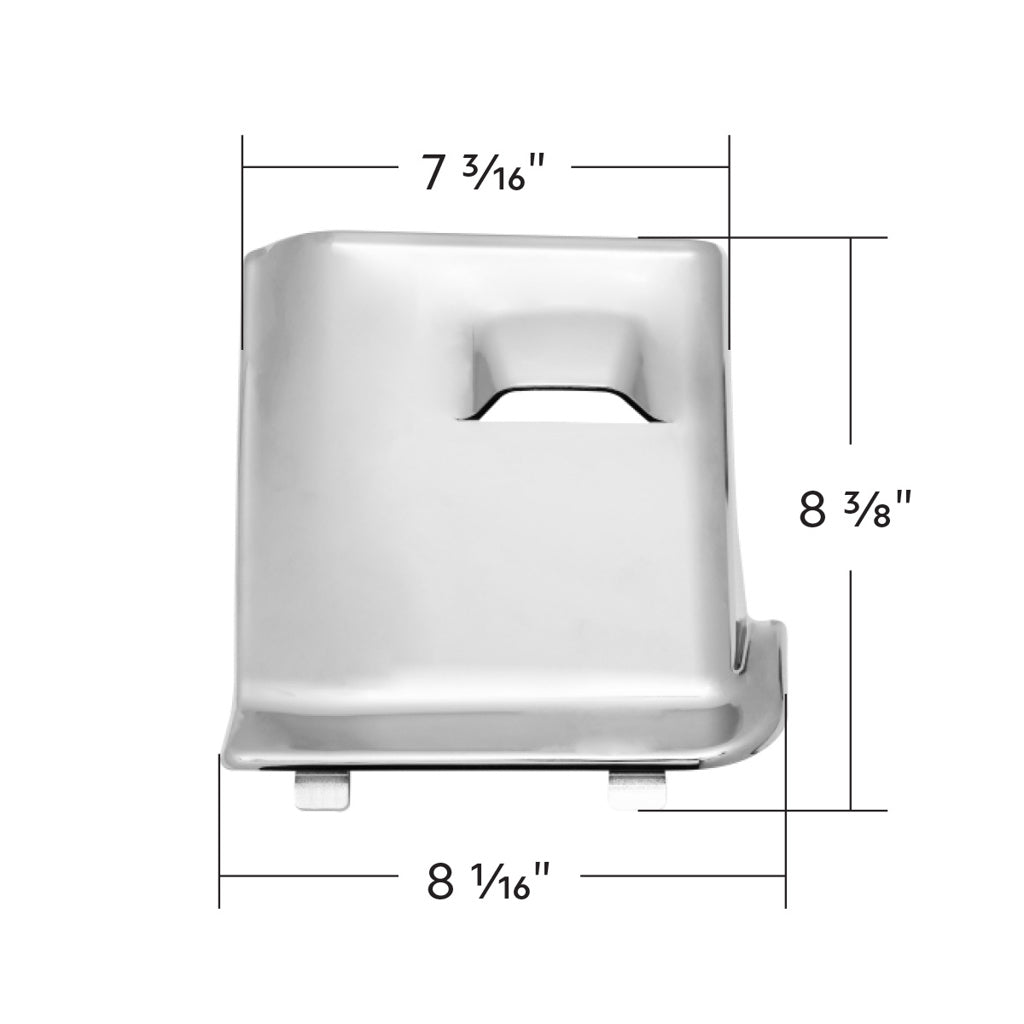 Chrome Plastic Fuse Compartment Access Cover. Fits Various Fits Kenworth T680, T880