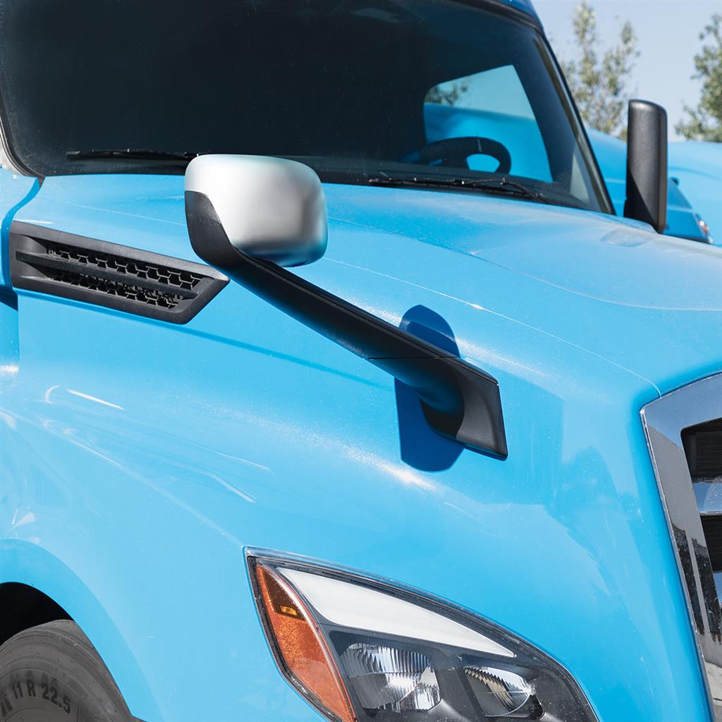 Chrome Hood Mirror With Heated Lens 2018-2020 Freightliner Cascadia -Passenger