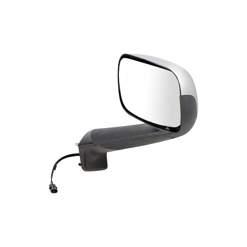 Chrome Hood Mirror With Heated Lens 2018-2020 Freightliner Cascadia -Passenger