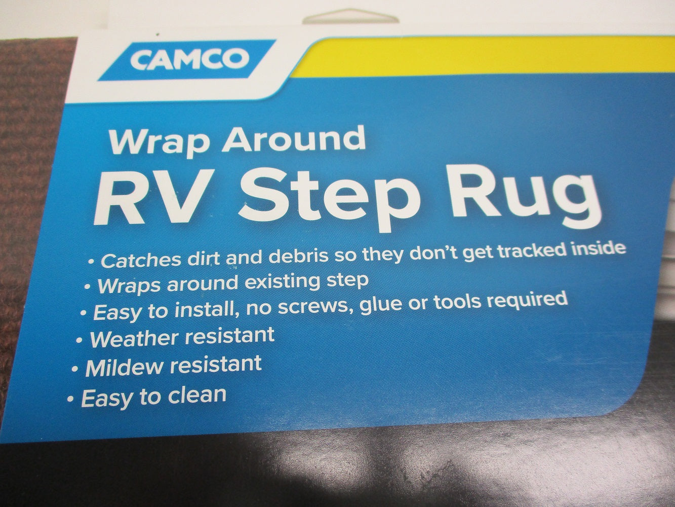23" Wide RV Camper Motor Home Trailer Green Entry Door Step Carpet Rug Cover