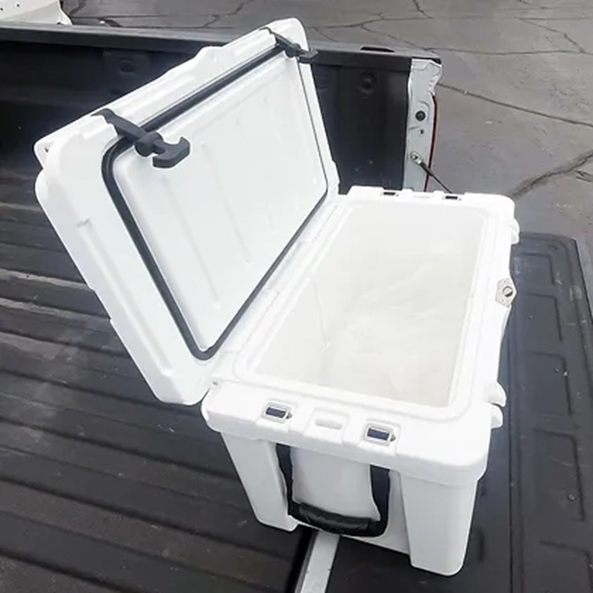 45 Qt Rotomold Heavy Duty Hard 45 Quart Cooler Portable Ice Chest Gray