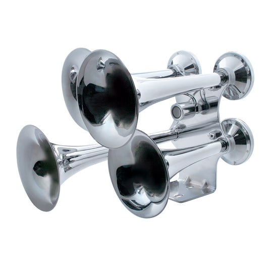 United Pacific 46130 4 Trumpet Chrome Train Horn, Standard Duty