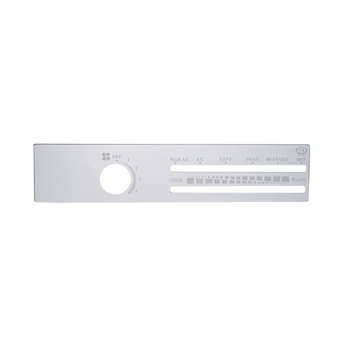 Freightliner Stainless Steel A/C Control Plate Fits Various Classic and FLD