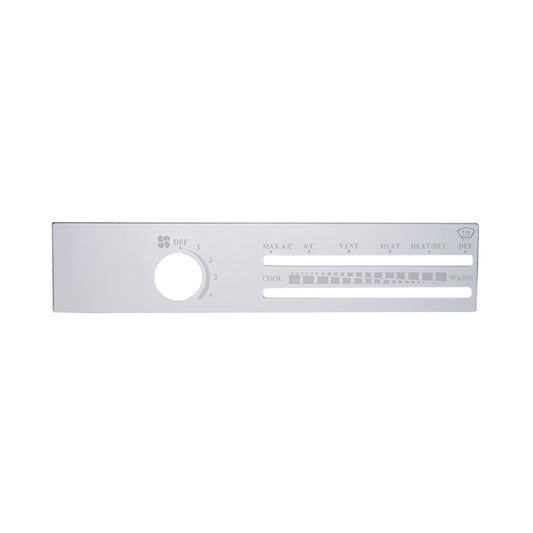 Freightliner Stainless Steel A/C Control Plate Fits Various Classic and FLD