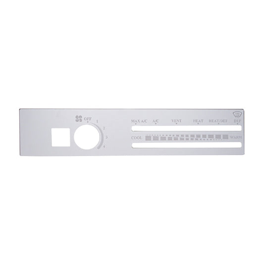 Freightliner Stainless Steel A/C Control Plate W/Recirculating Opening