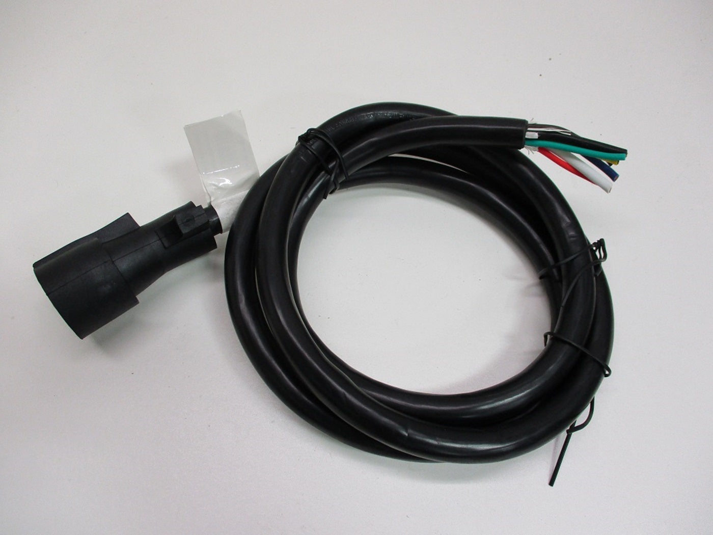 6' Camper RV Truck Trailer 7 Way Flat Pin Wiring Harness / Round Plug Connector