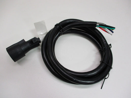 6' Camper RV Truck Trailer 7 Way Flat Pin Wiring Harness / Round Plug Connector