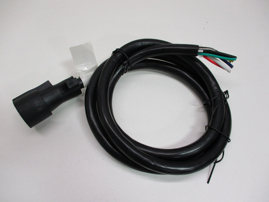 10' Camper RV Truck Trailer 7 Way Flat Pin Wiring Harness / Round Plug Connector