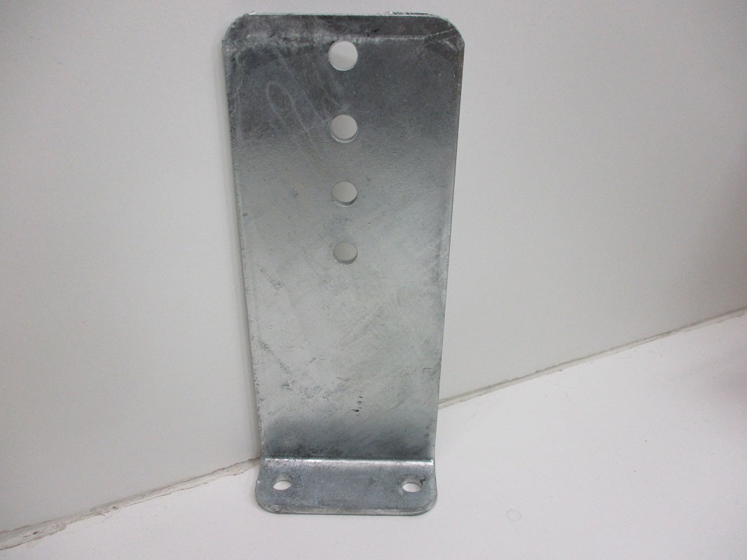 (1) Vertical Pontoon Boat Trailer Bunk Bolster L Bracket  / 5" by 12" Galvanized