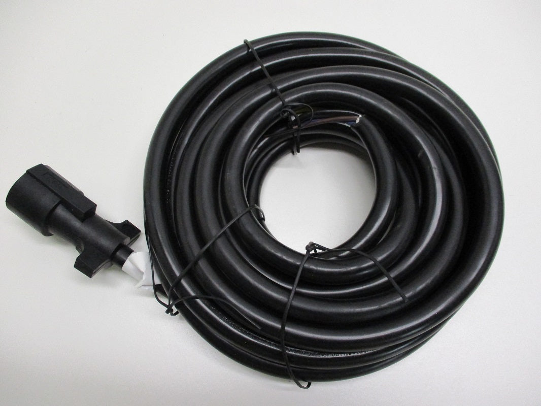 25' Camper RV Truck Trailer 7 Way Flat Pin Wiring Harness / Round Plug Connector