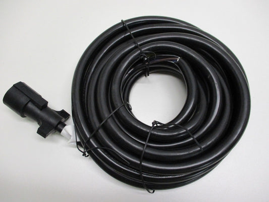 25' Camper RV Truck Trailer 7 Way Flat Pin Wiring Harness / Round Plug Connector