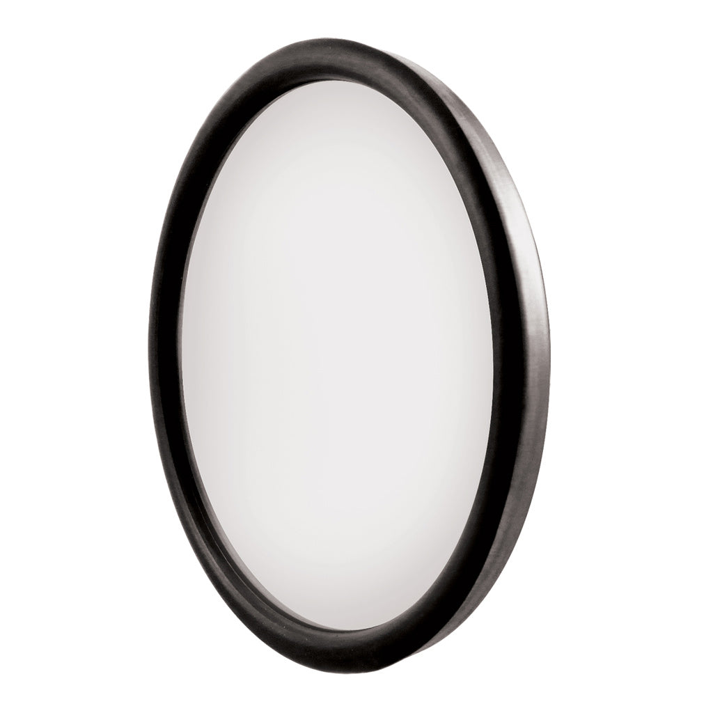 8-1/2" 430 Stainless-Steel 320R Heated Convex Mirror. Centered Mounting Stud