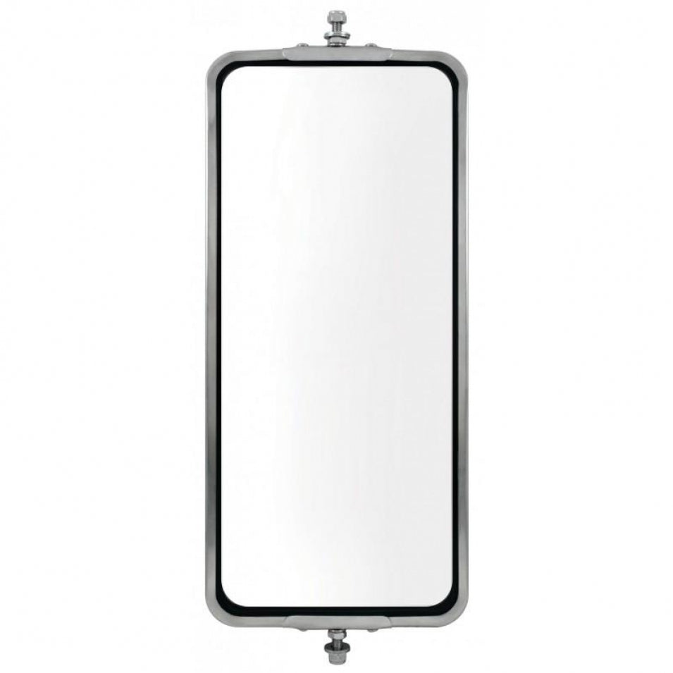 7" X 16" Stainless West Coast Mirror Heated Fits Most Commercial Trucks