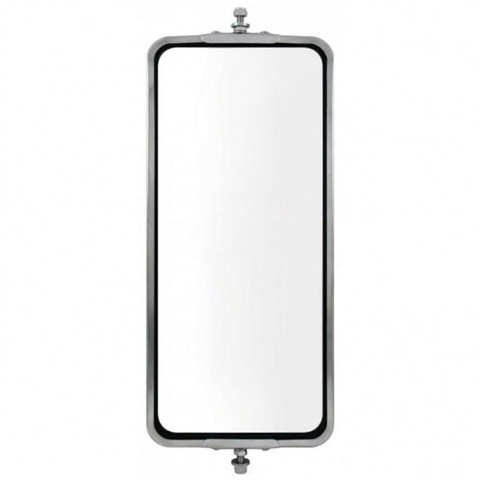 7" X 16" Stainless West Coast Mirror Heated Fits Most Commercial Trucks