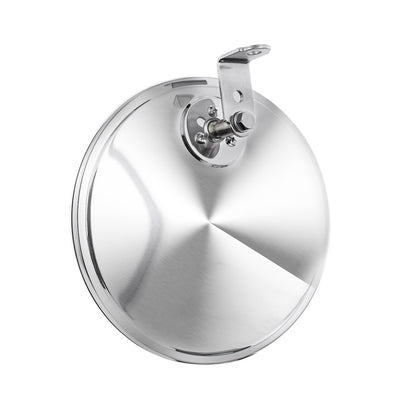 (1) 8.5" Round Convex Truck Semi Mirrors / Stainless Steel Offset Mounting Stud