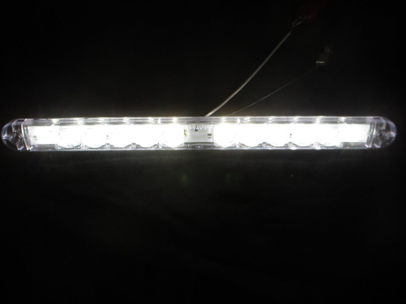 RV Trailer Slimline White LED Back Up Tail Reverse Accent Light / 12V