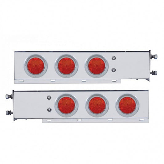 Stainless Steel Mud Flap Hangers / LED Lights / Spring Loaded 2.5" Bolt Pattern