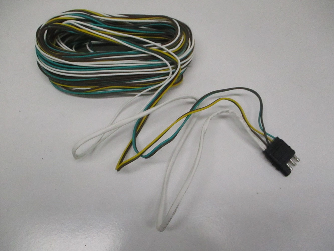 35' 4 Way Flat Plug Camper Boat Trailer Split Wishbone Wire Harness